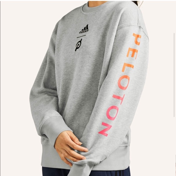 Adidas x Peloton Unisex Grey Crewneck Size XL - Picture 3 of 5